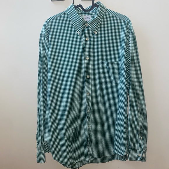 Brooks Brothers gingham button down shirt - Picture 1 of 5